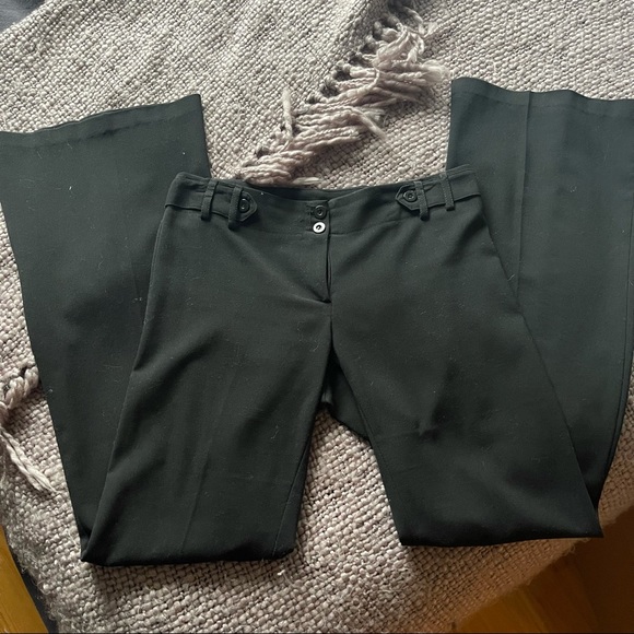 Black Bell-Bottom Dress Pants - Picture 3 of 7